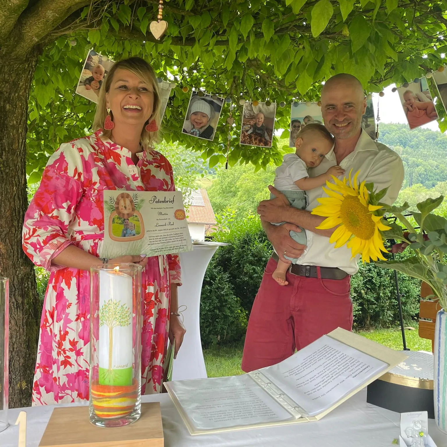 Freie Taufe Zeremonie Garten Österreich Bayern