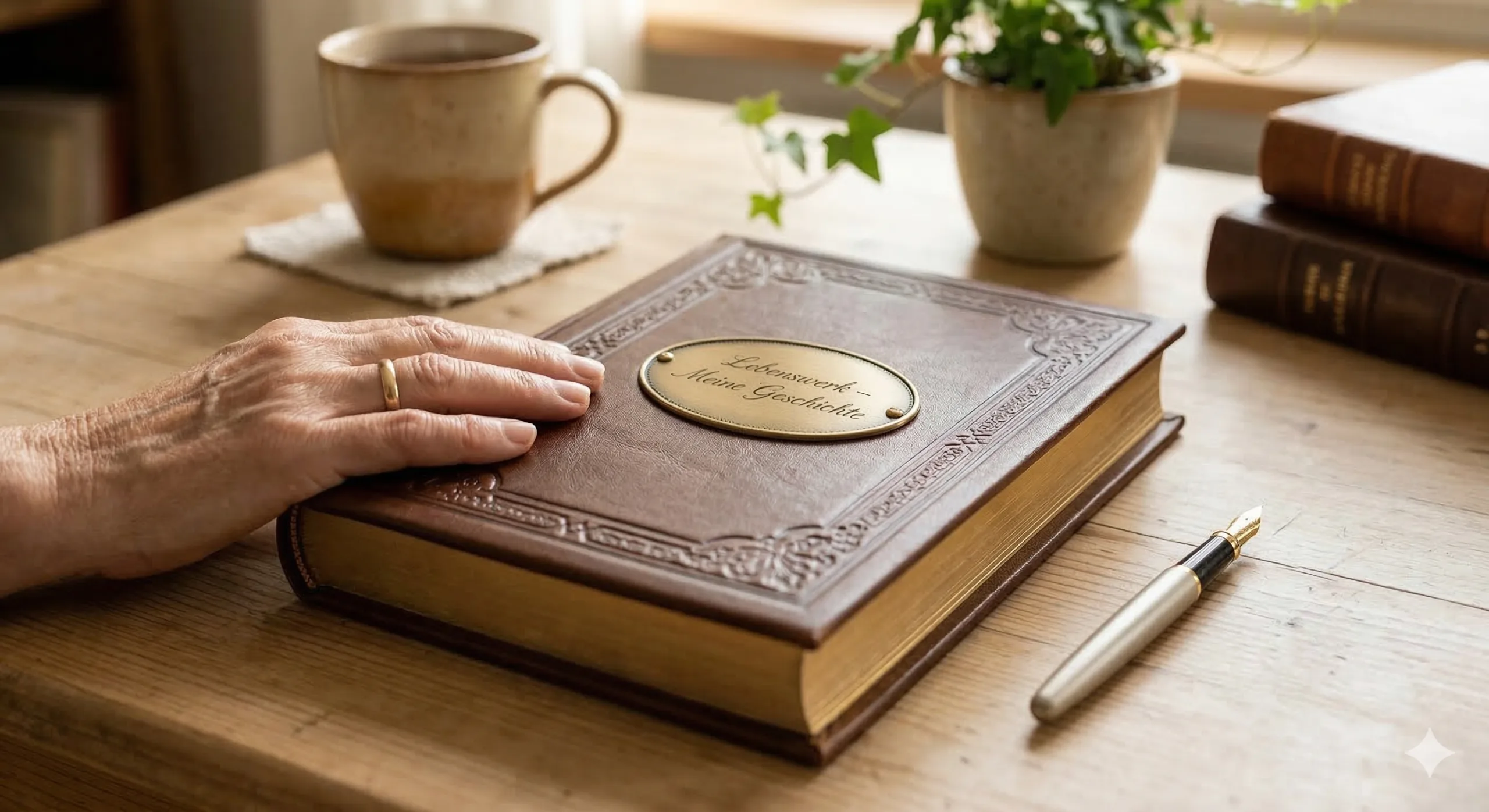 Beitragsbild Paket Lebenswerk Lebensgeschichte als Buch erstellen Salzburg Caroline Stiegler.